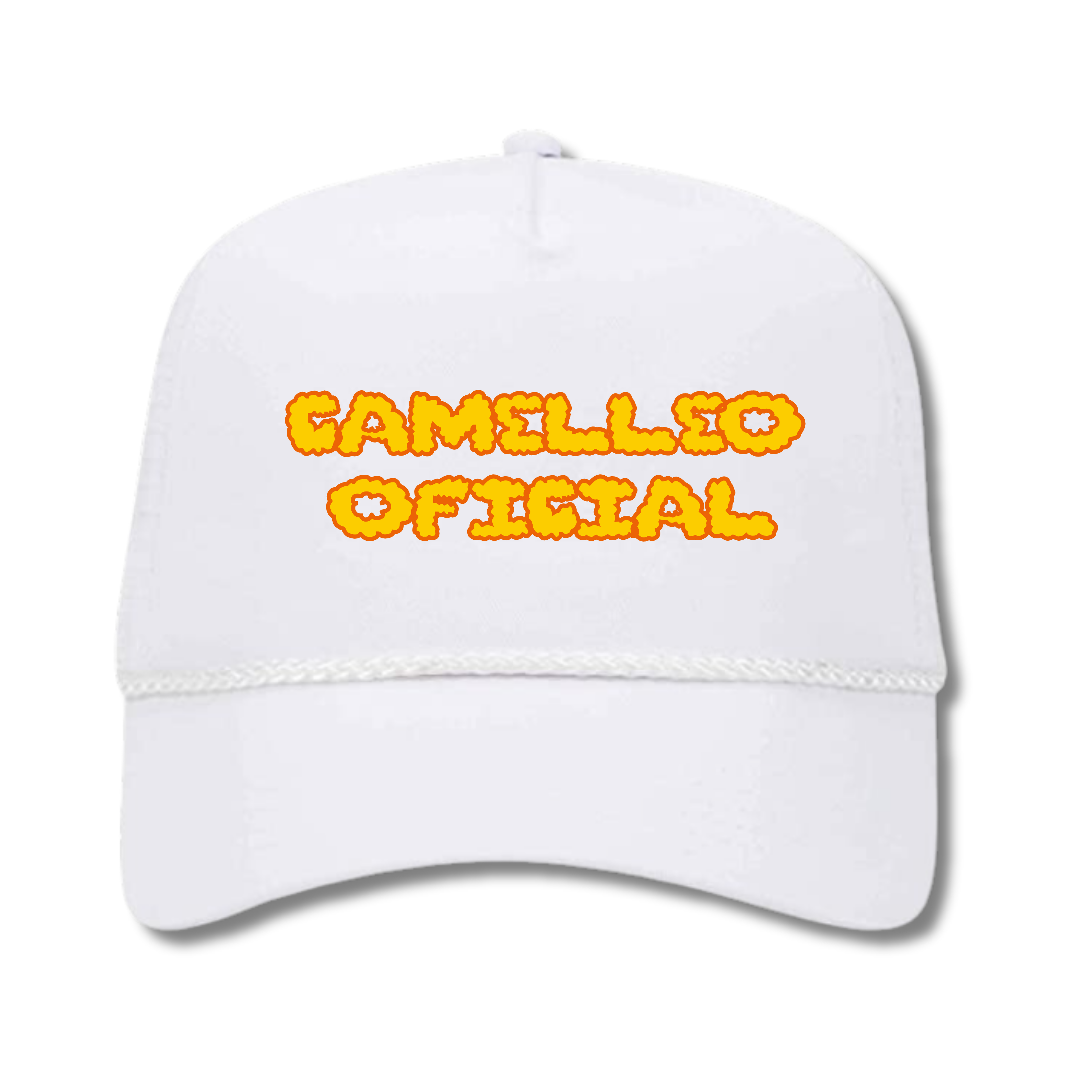 TROPICAL TREASURE CAMELLEO TRUCKER HAT (WHITE)